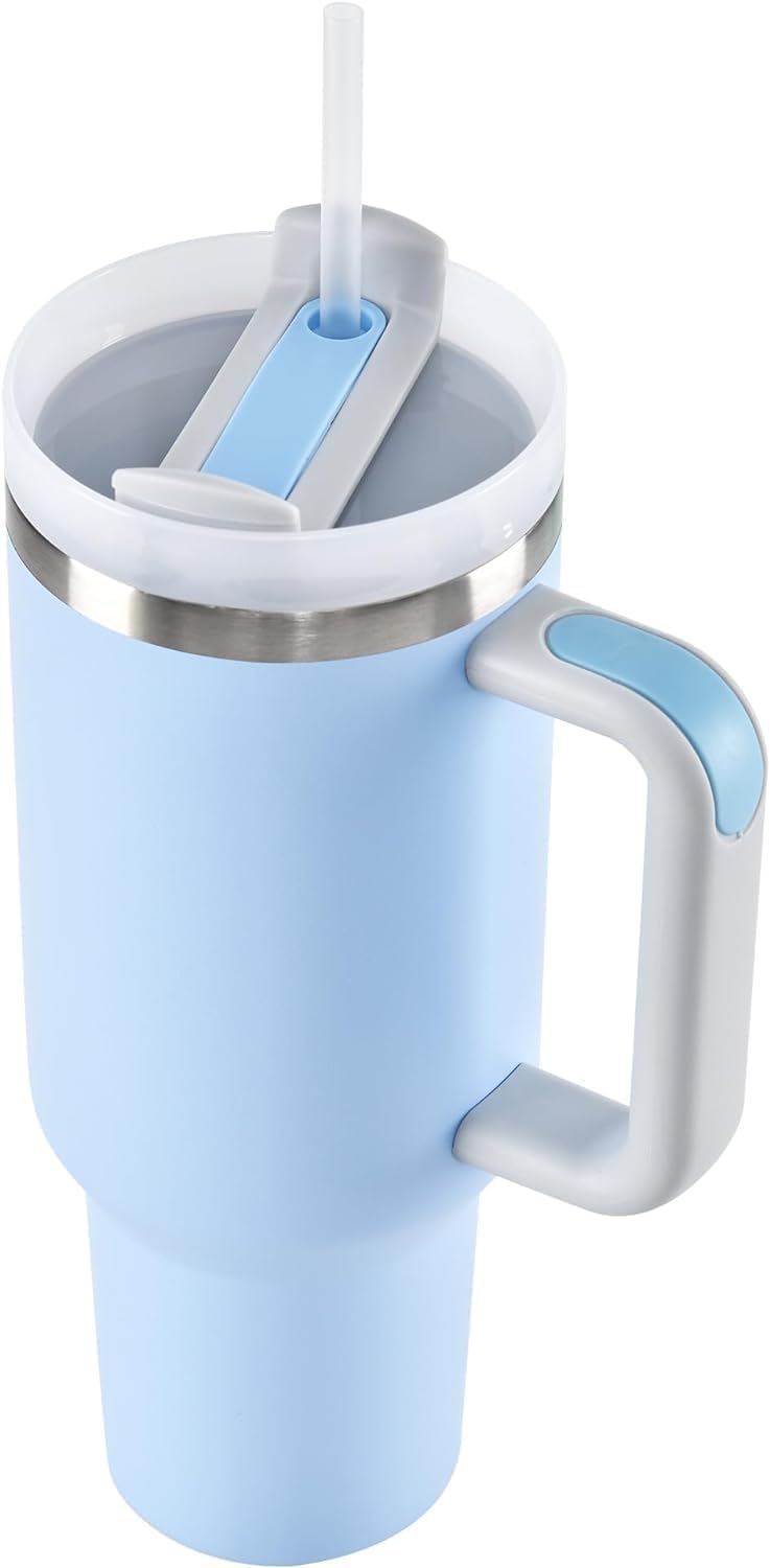Tumbler with lid and Straw 1200ML Cup Stainless Steel Vacuum Insulated