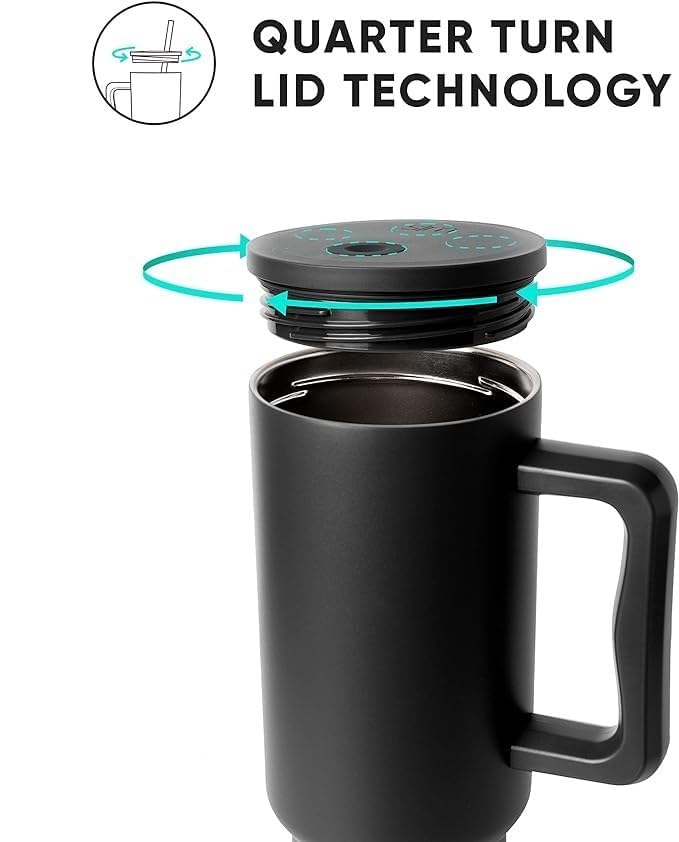 Tumbler with lid and Straw 1200ML Cup Stainless Steel Vacuum Insulated