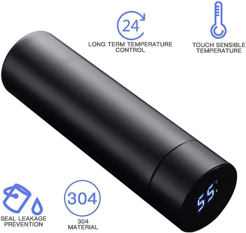 Smart Led Display Temperature Bottle Vacuum Flask Stainless Steel