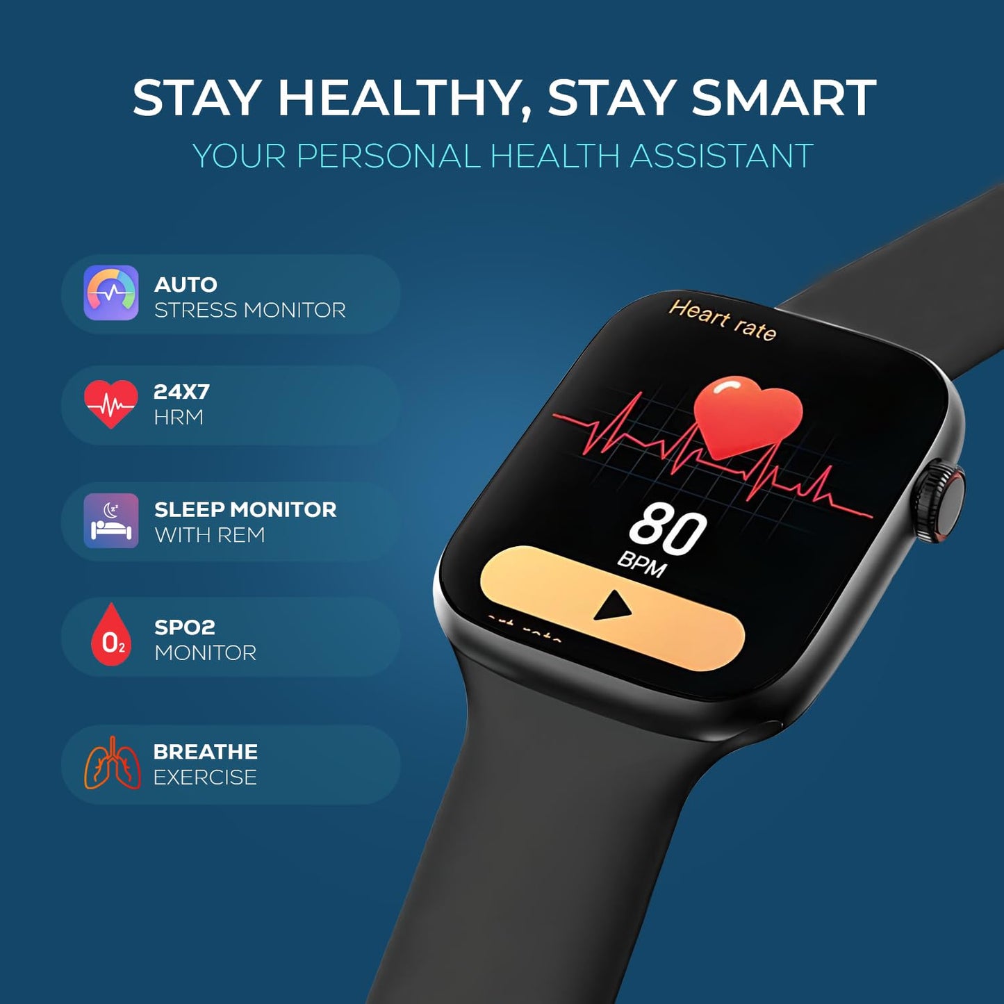 Edge Time Smart Watch for Men & Women