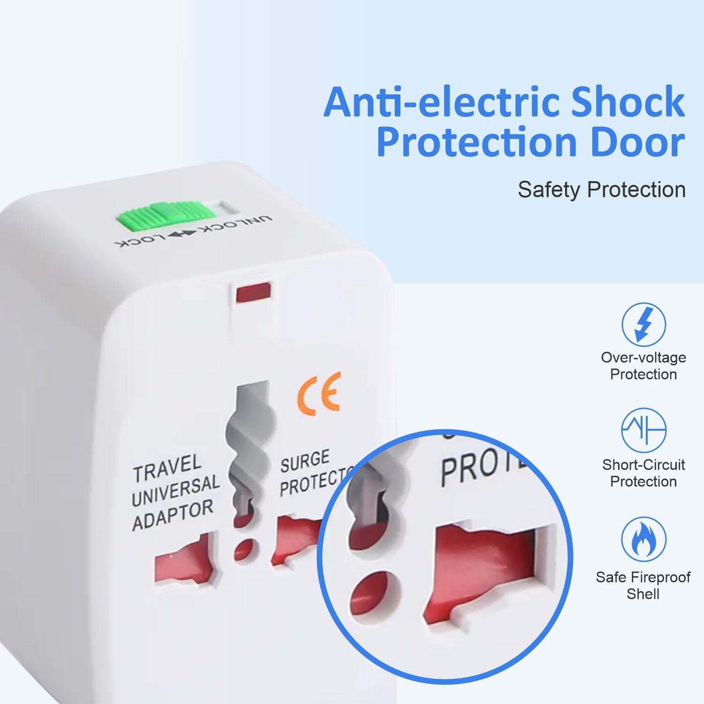 Universal Travel Adapter Plug - International Multipurpose All-in-One Solution