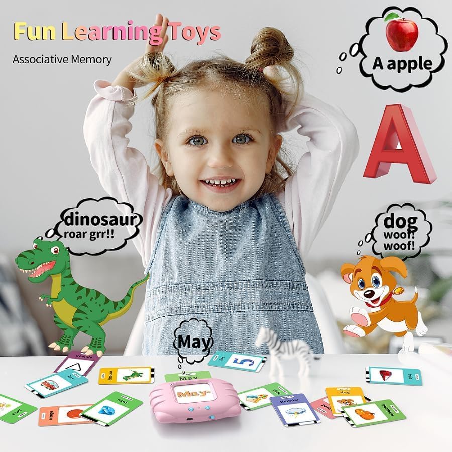 Talking Flash Cards Educational Learning Toys for 2 to 6 Years Old Boys & Girls