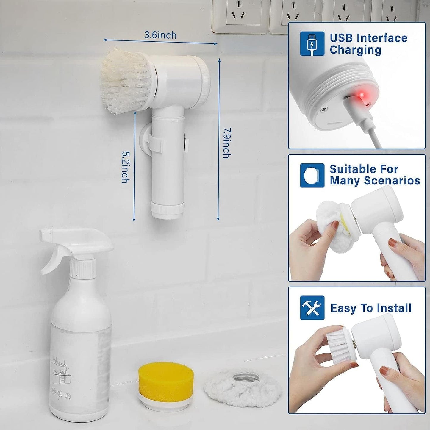 5 in 1 Electric Cleaning brush
