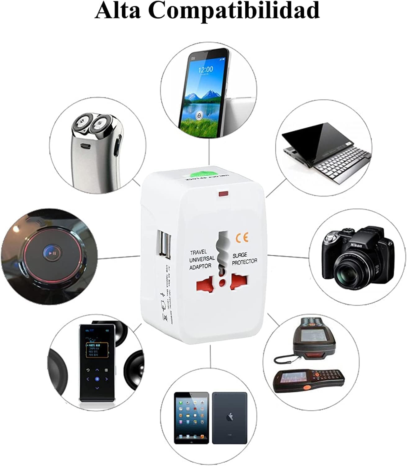 Universal Travel Adapter Plug - International Multipurpose All-in-One Solution