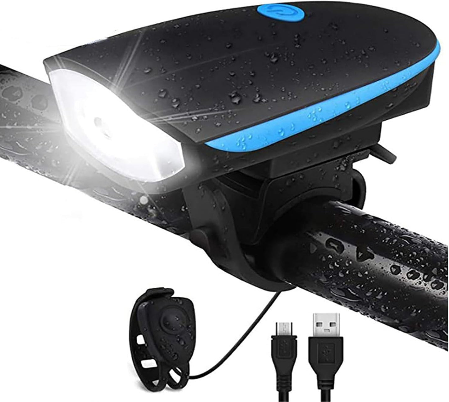 Bicycle Bike LED Headlight and Horn