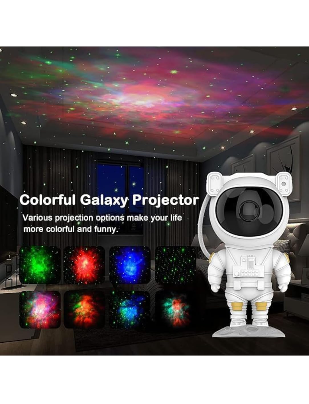 Astronaut Galaxy Projector Night Light
