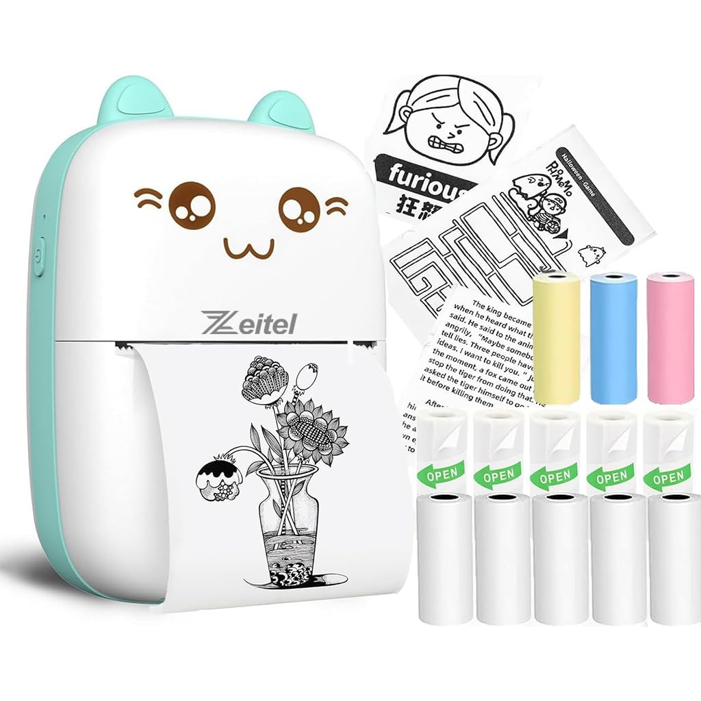 Mini bluetooth thermal label Printer