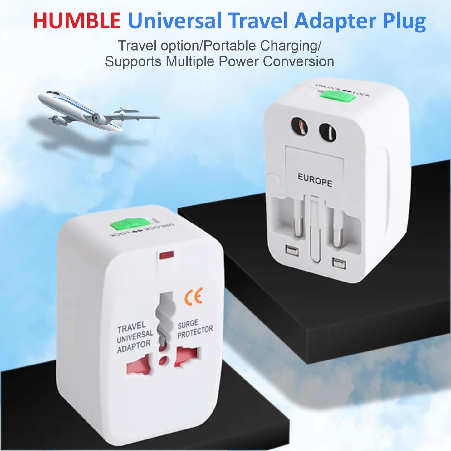 Universal Travel Adapter Plug - International Multipurpose All-in-One Solution