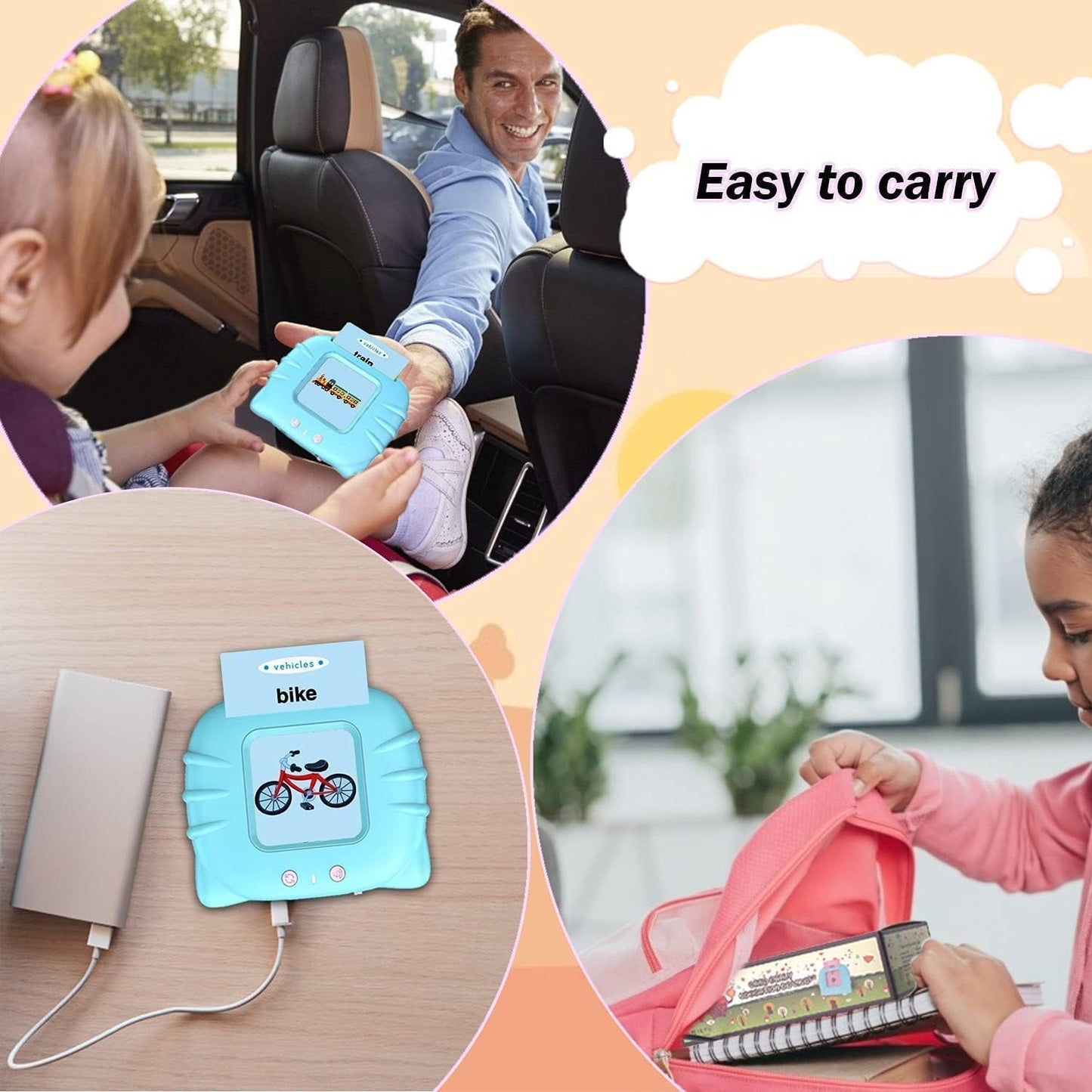 Talking Flash Cards Educational Learning Toys for 2 to 6 Years Old Boys & Girls
