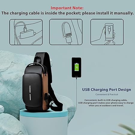 Anti-Theft Sling Bag Unisex