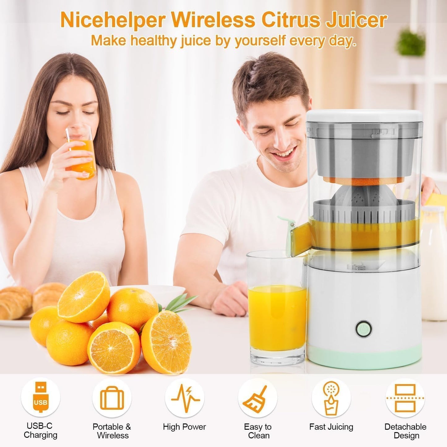 Wireless fruits press Juicer