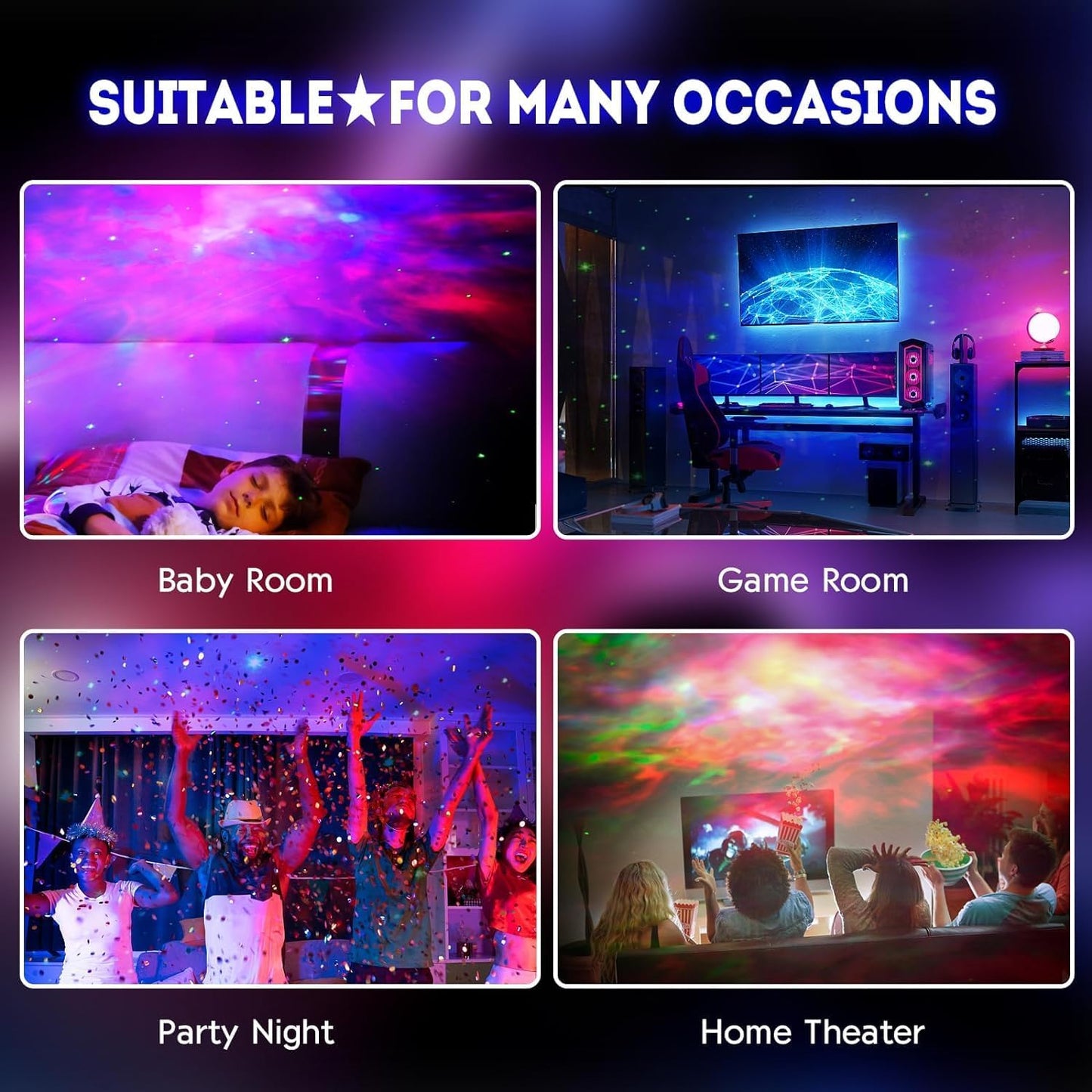 Astronaut Galaxy Projector Night Light