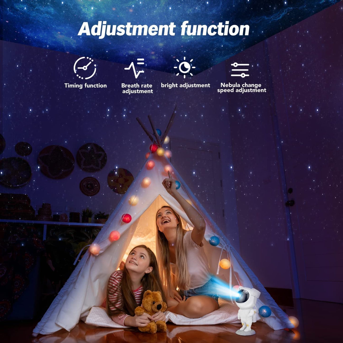 Astronaut Galaxy Projector Night Light