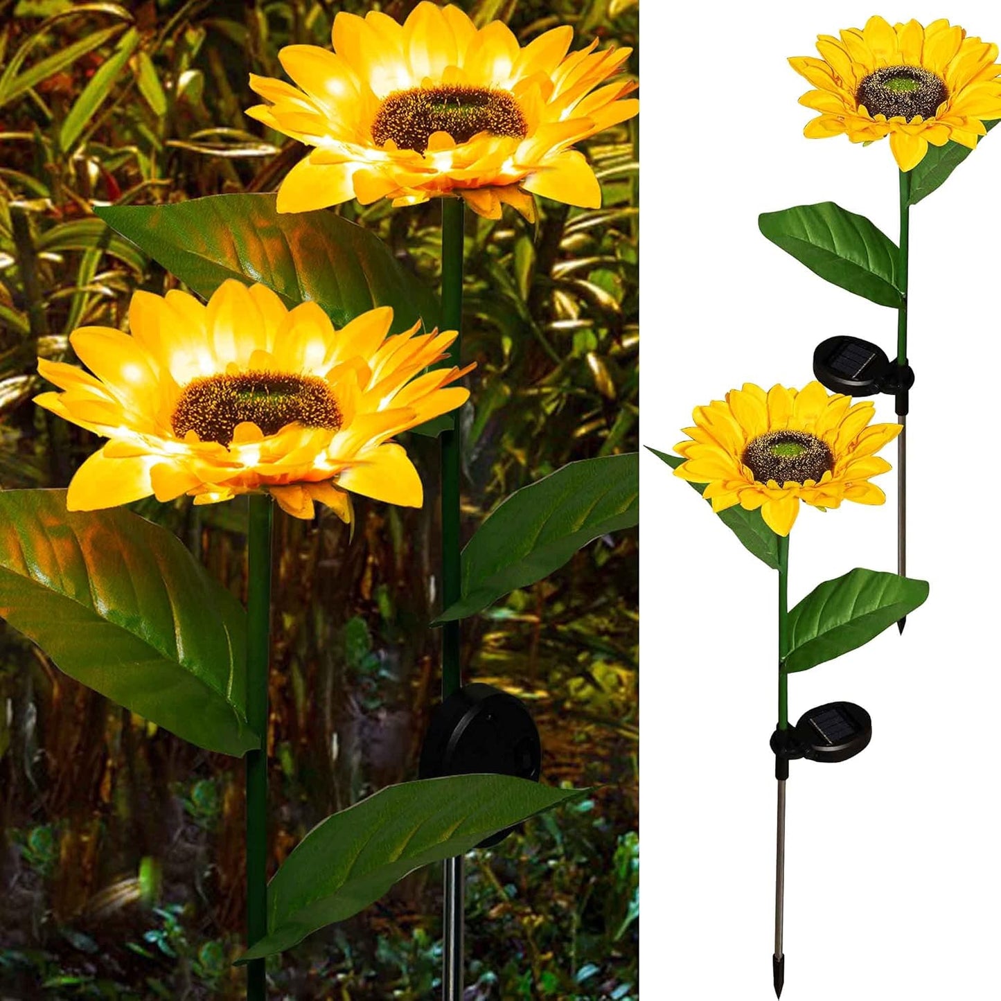 Solar Sunflower Garden Lights