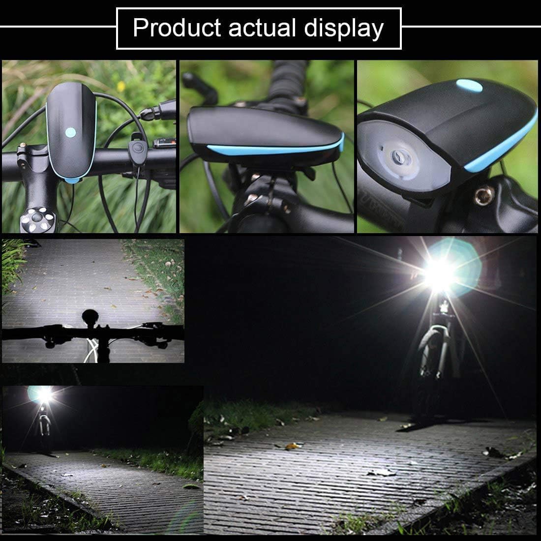 Bicycle Bike LED Headlight and Horn