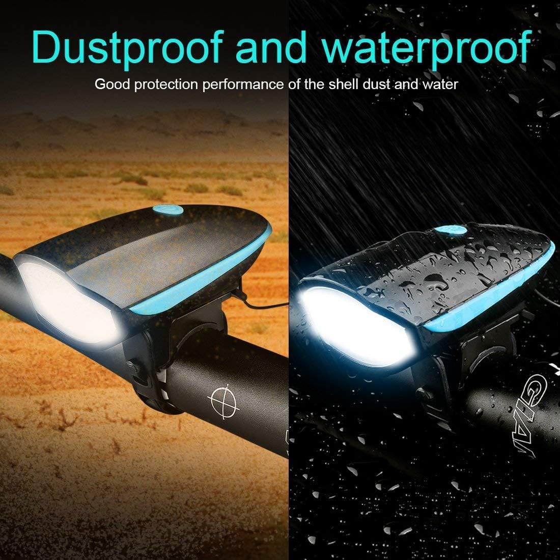 Bicycle Bike LED Headlight and Horn