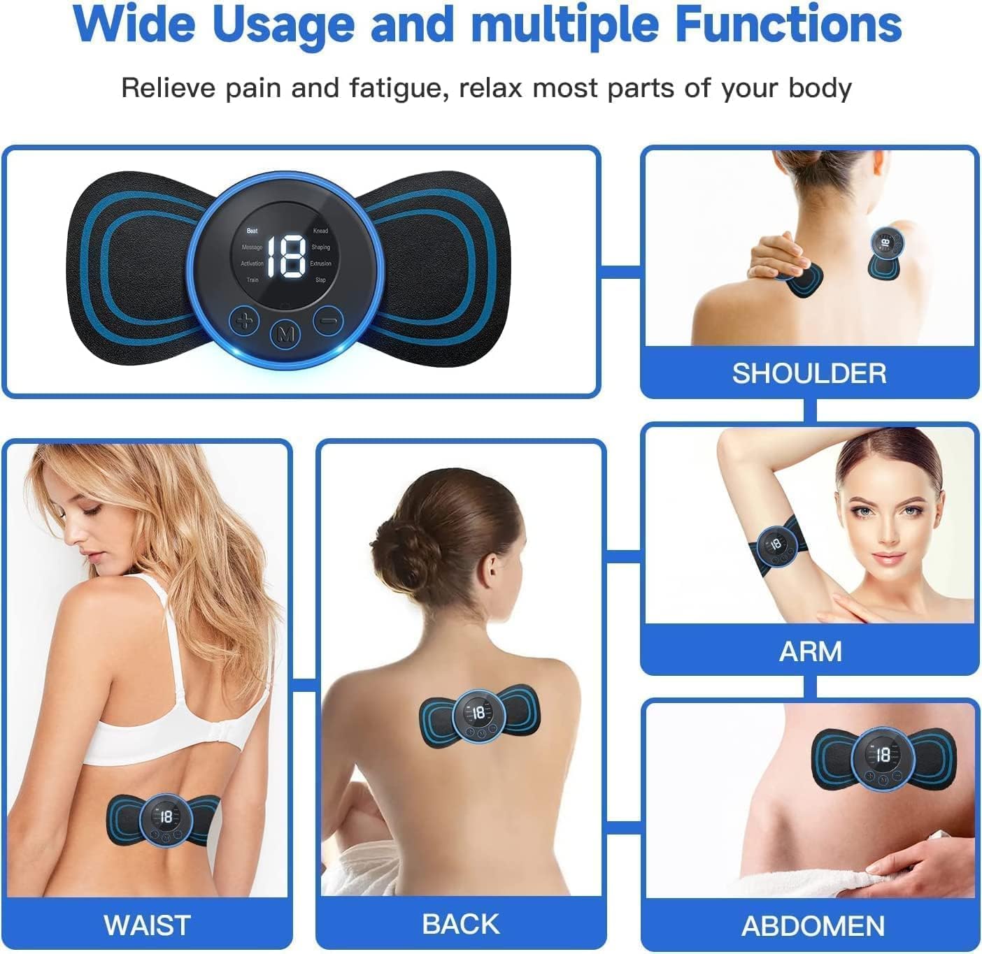 Wireless Mini Butterfly Massager for pain relief