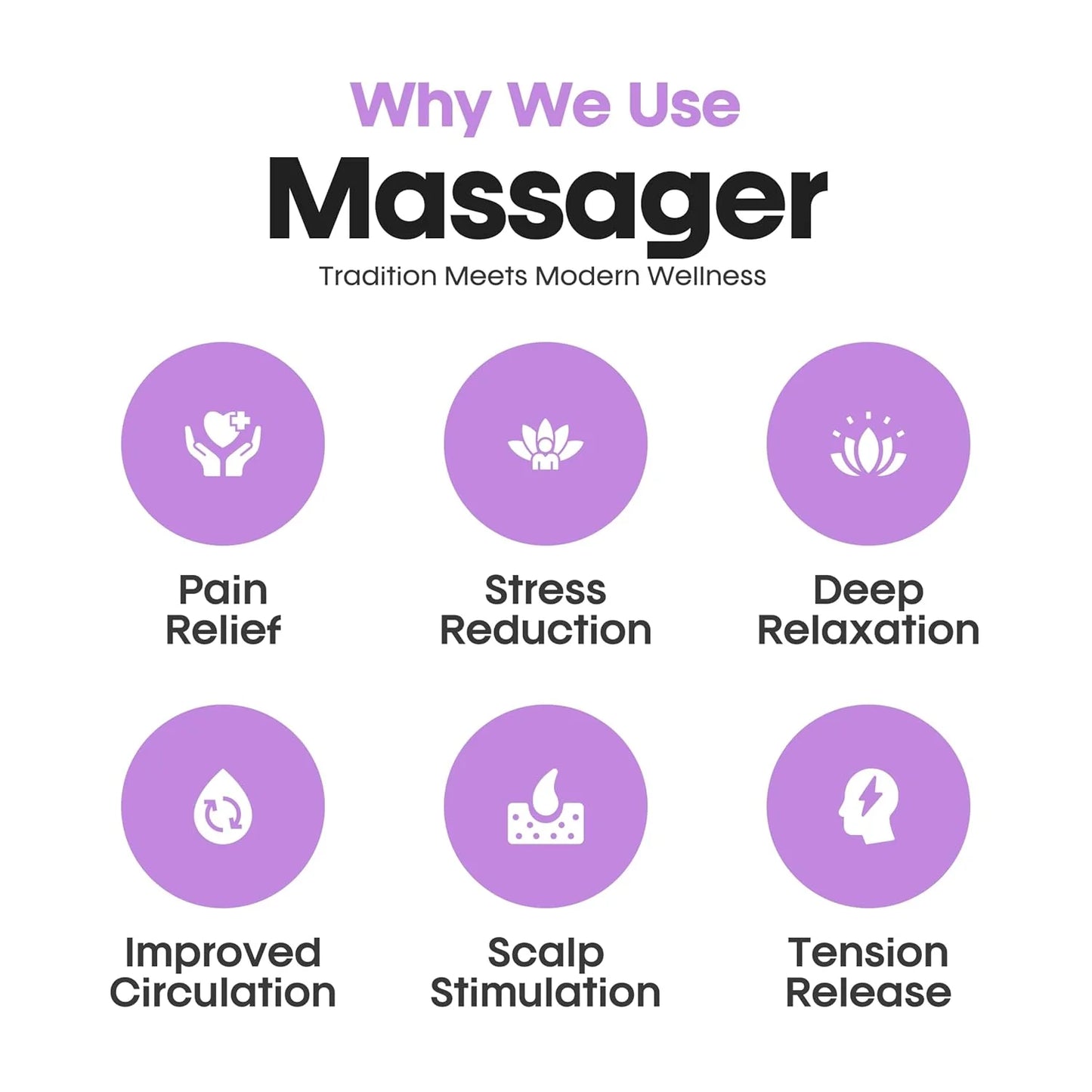 Rootsy Smart Scalp Massager for Hair Growth & Stress Relief