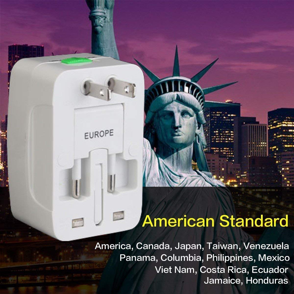 Universal Travel Adapter Plug - International Multipurpose All-in-One Solution