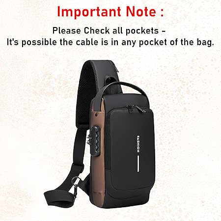 Anti-Theft Sling Bag Unisex