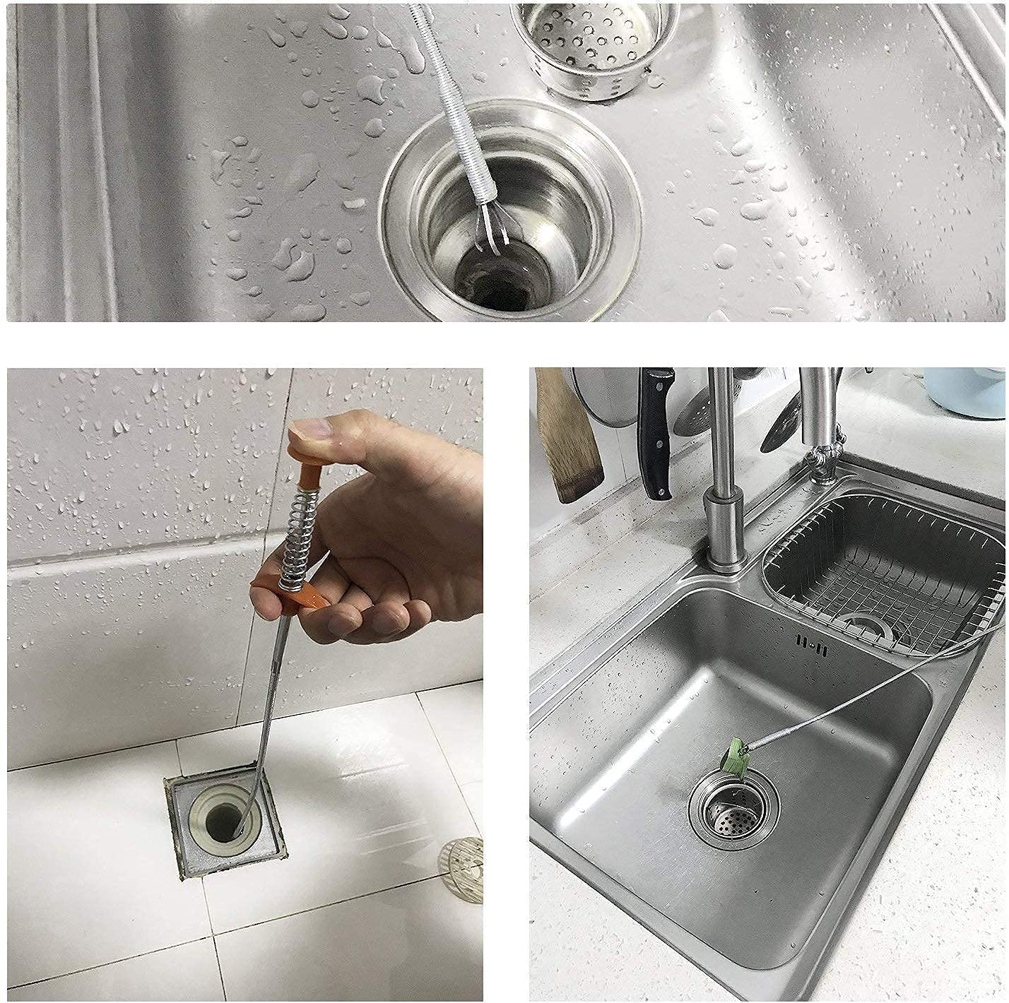 Drain Cleaner Wire Stick Stainless Steel