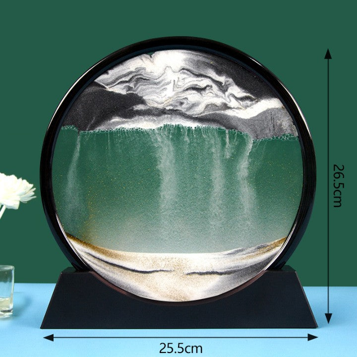 Moving Sand Art Picture Glass Liquid Live Painting