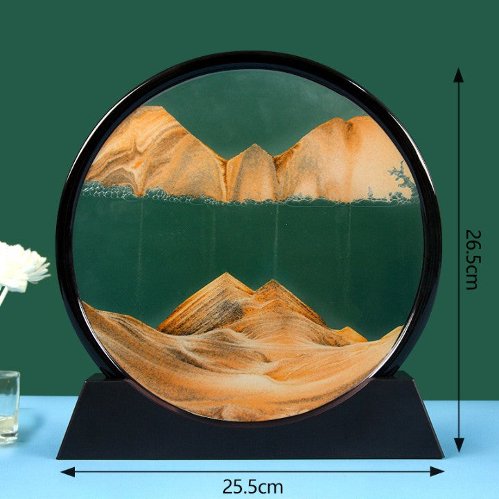Moving Sand Art Picture Glass Liquid Live Painting