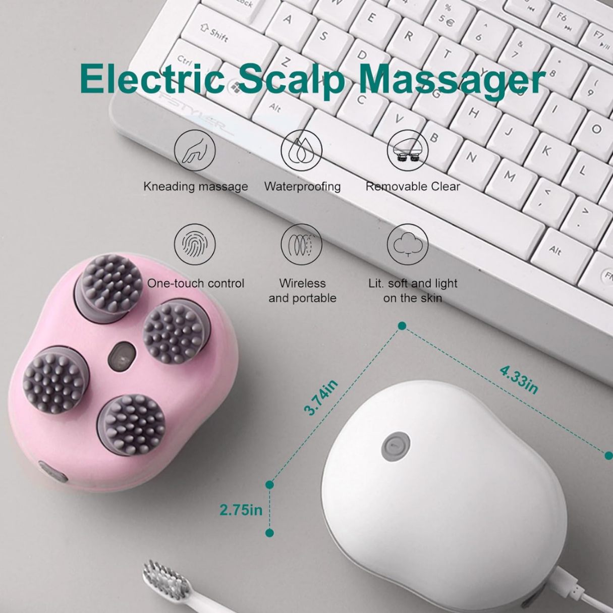 Rootsy Smart Scalp Massager for Hair Growth & Stress Relief