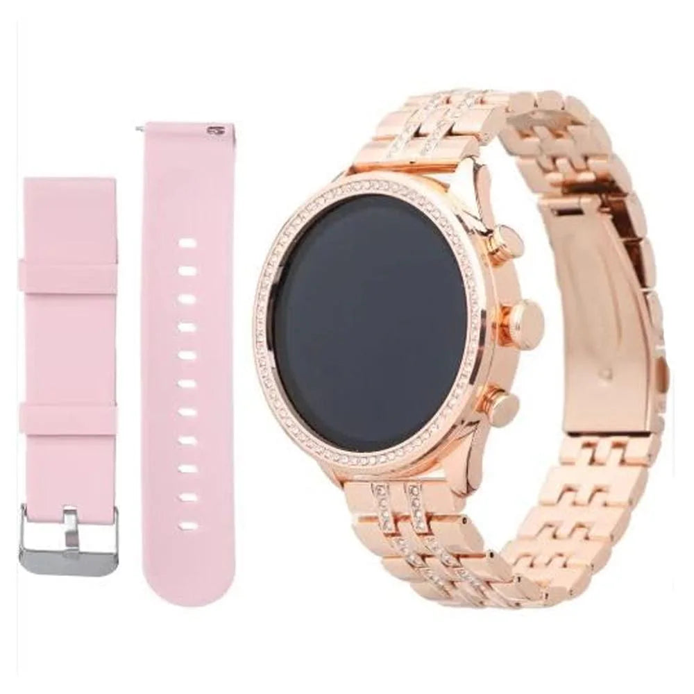 ChronoX Women’s Smartwatch with Rose Gold Strap