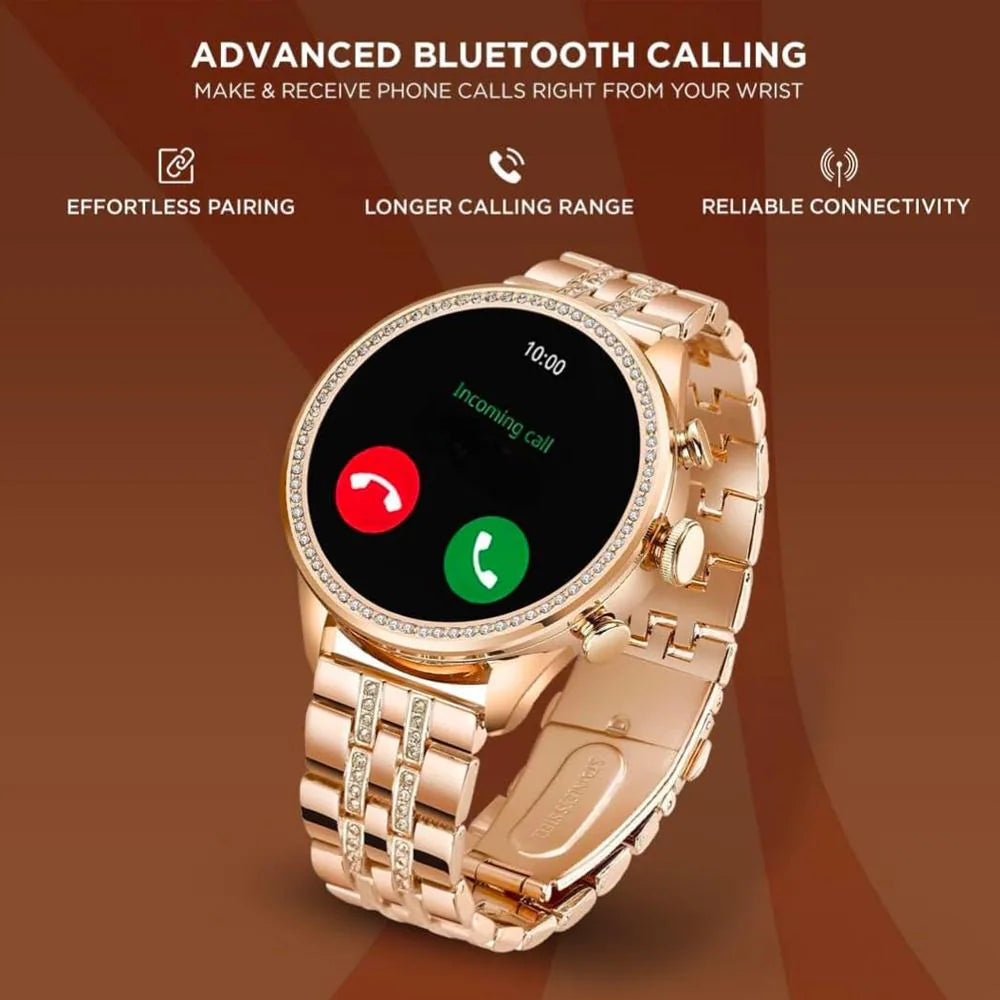 ChronoX Women’s Smartwatch with Rose Gold Strap