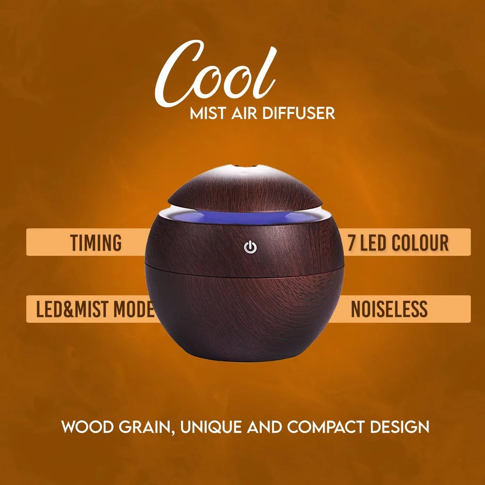 Wooden Style Cool Mist Humidifier for Room