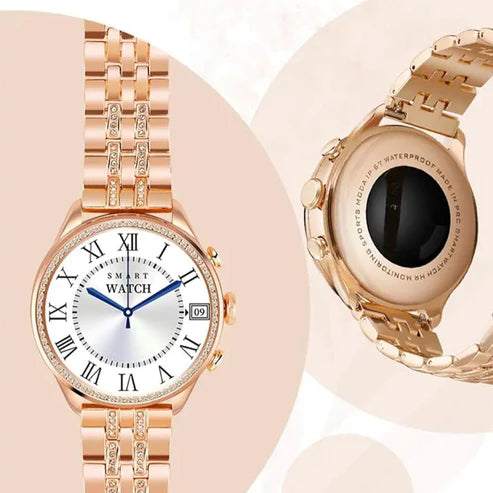 ChronoX Women’s Smartwatch with Rose Gold Strap