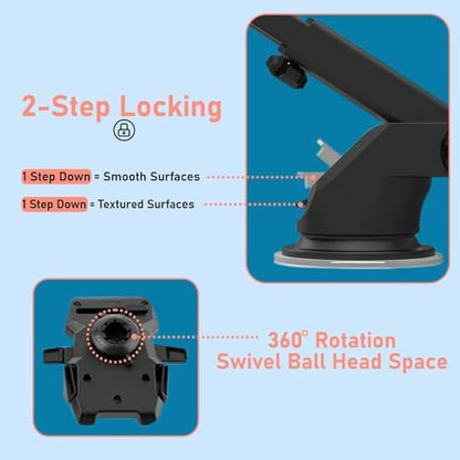 Universal Car Mobile Holder with One Touch Lock