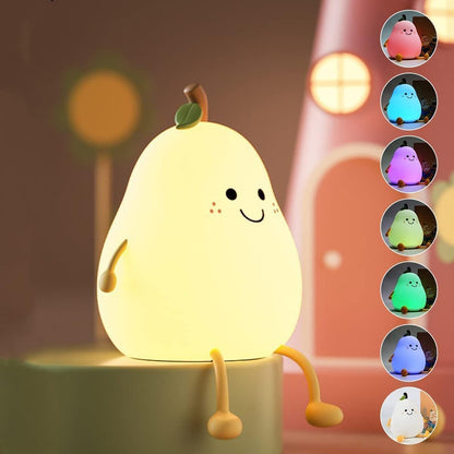 Pear Rechargeable Silicone Night Lamp