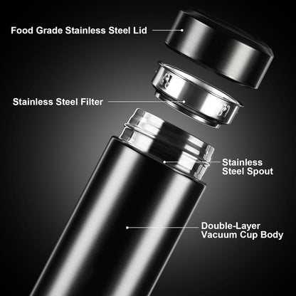 Smart Led Display Temperature Bottle Vacuum Flask Stainless Steel