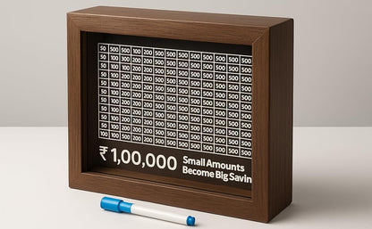 100000/- Savings Wooden Piggy Bank for Kids & Adults