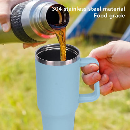 Tumbler with lid and Straw 1200ML Cup Stainless Steel Vacuum Insulated