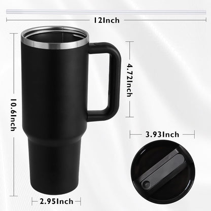 Tumbler with lid and Straw 1200ML Cup Stainless Steel Vacuum Insulated