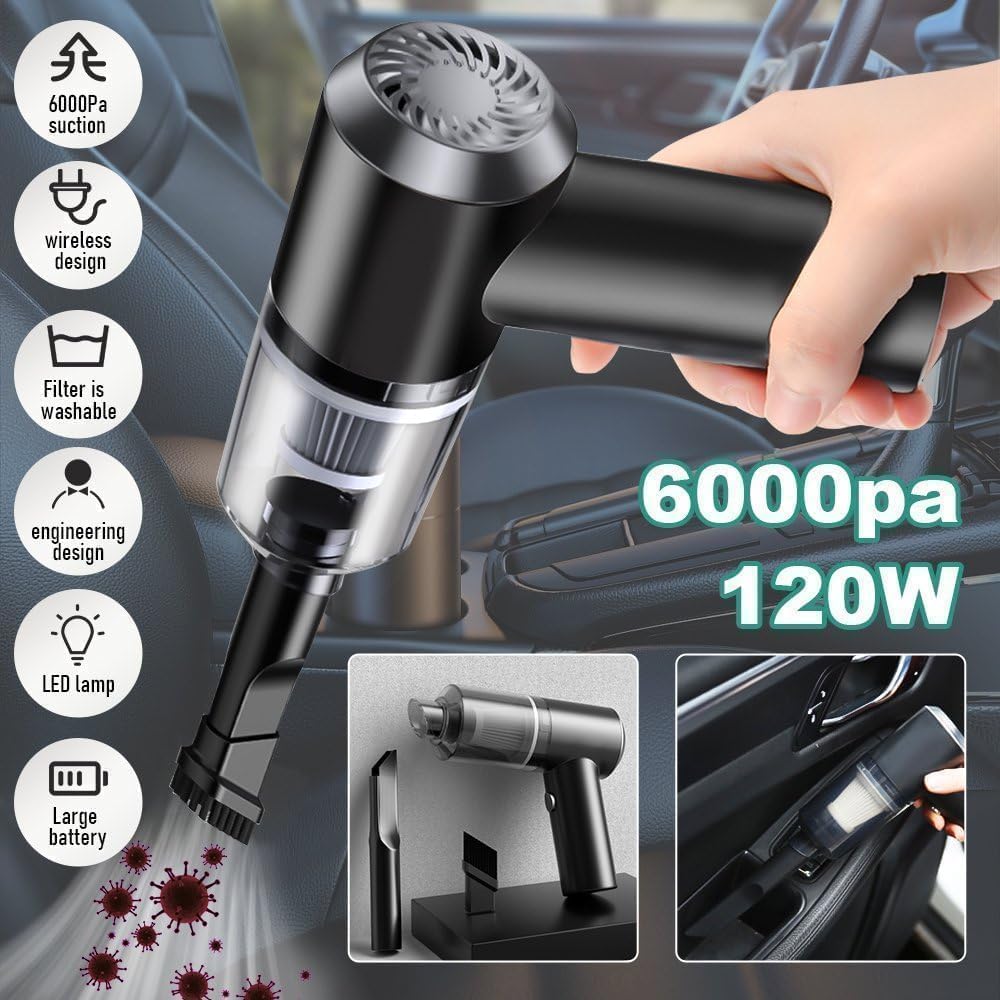 3IN1 Portable Car Vacuum Cleaner with Blower