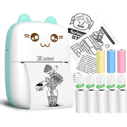 Mini bluetooth thermal label Printer
