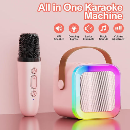 Karaoke Mic for Kids & Adults with Mini Portable Speaker
