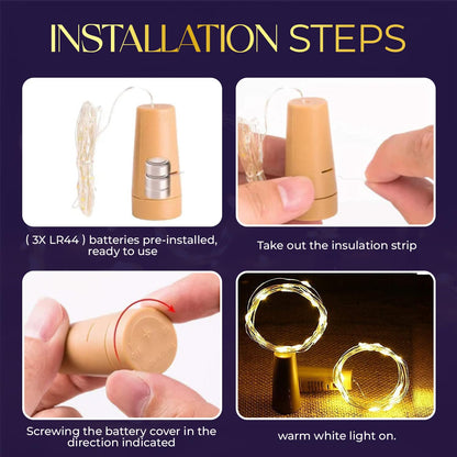 20 LED Bottle Decorative Cork Lights