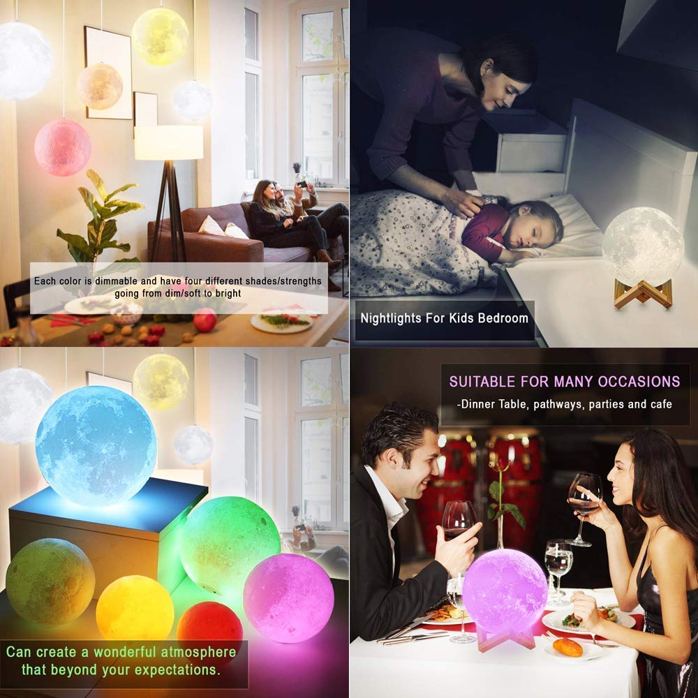 3D Moon Night Lamp