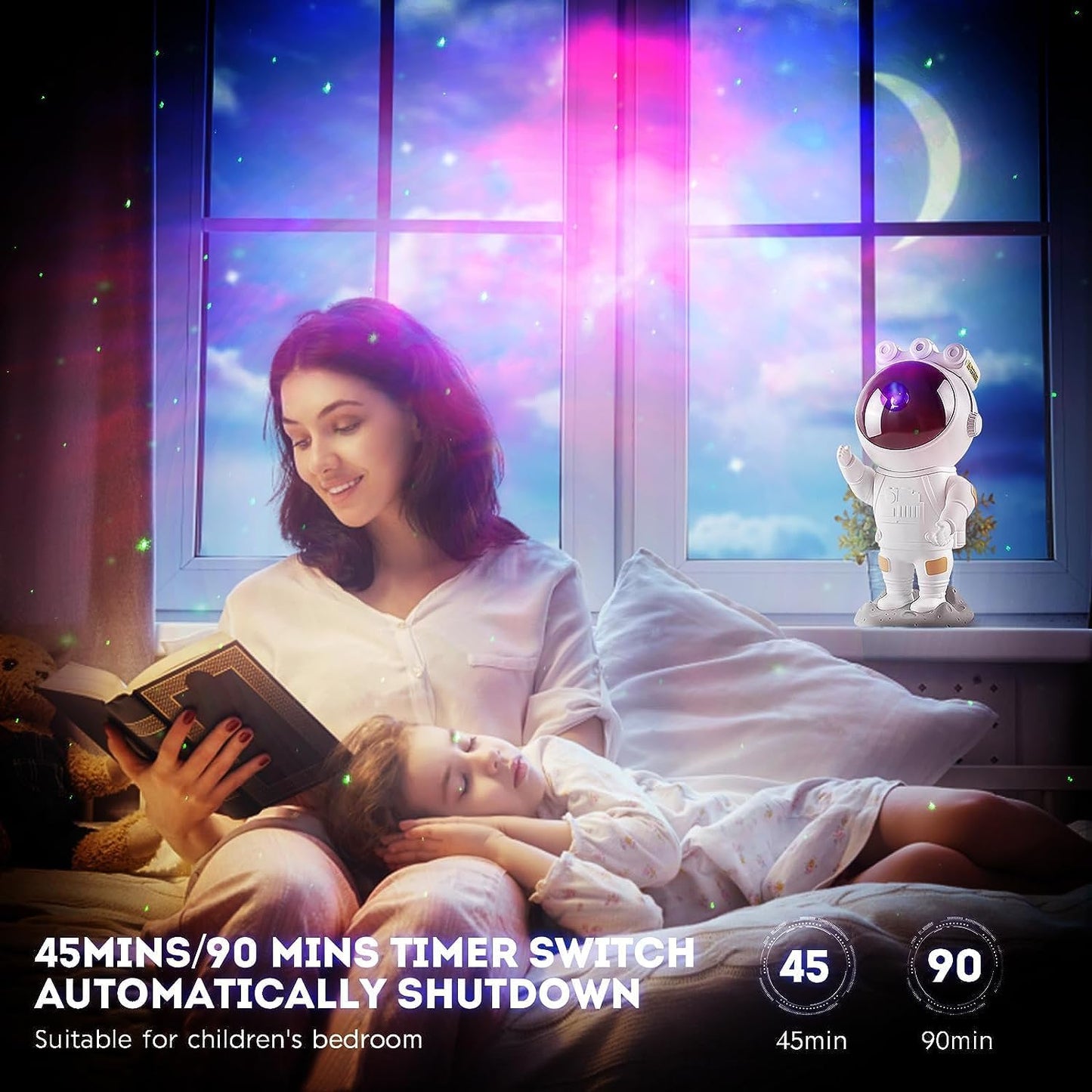 Astronaut Galaxy Projector Night Light