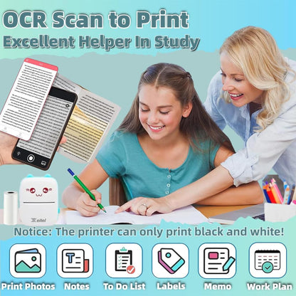 Mini bluetooth thermal label Printer