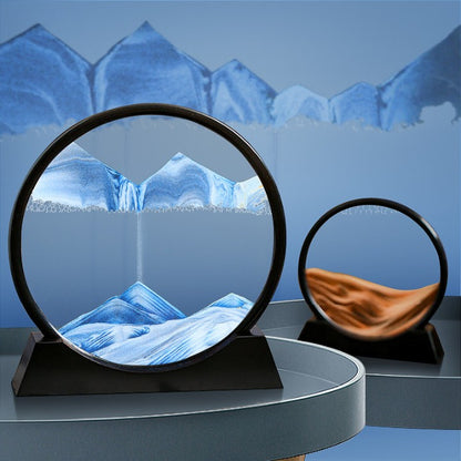 Moving Sand Art Picture Glass Liquid Live Painting
