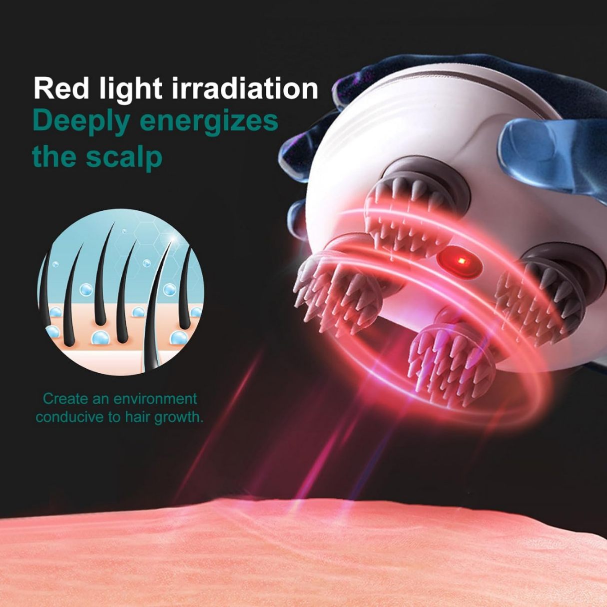 Rootsy Smart Scalp Massager for Hair Growth & Stress Relief