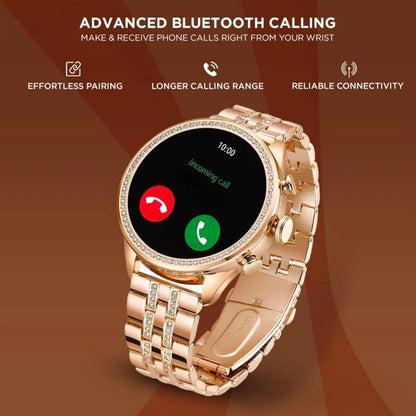 ChronoX Women’s Smartwatch with Rose Gold Strap