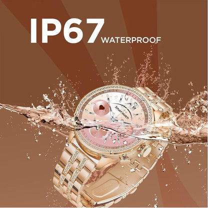 ChronoX Women’s Smartwatch with Rose Gold Strap