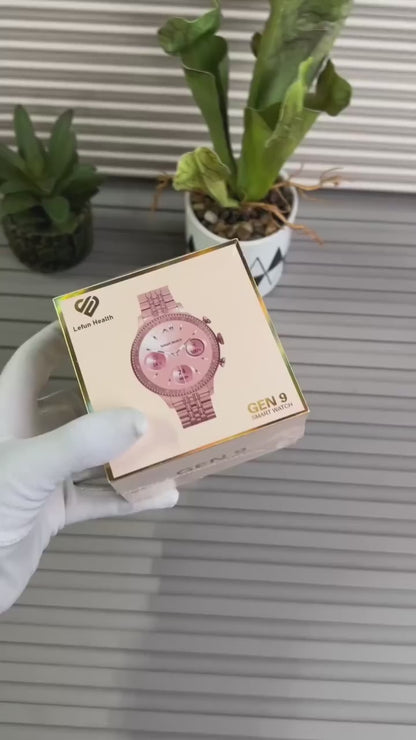 ChronoX Women’s Smartwatch with Rose Gold Strap